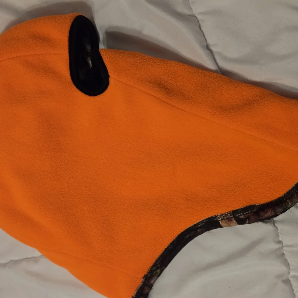Huntworth Performance Reversible Camo/Orange Fleece Lined OZ Hunter Balaclava